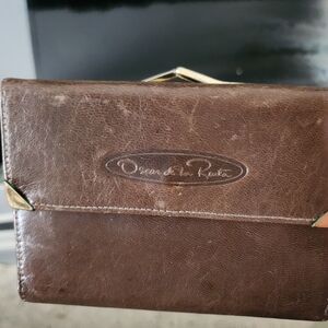 Oscar de la Renta Brown Leather Men's Bag